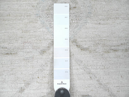 Ivory 8'1" x 9'9" Oushak And Peshawar Hand knotted Wool Rug - Sku: O022639