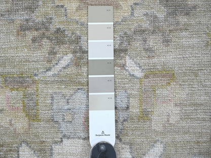 Green 10'0" x 13'11" Oushak And Peshawar Hand knotted Wool Rug - Sku: O022643