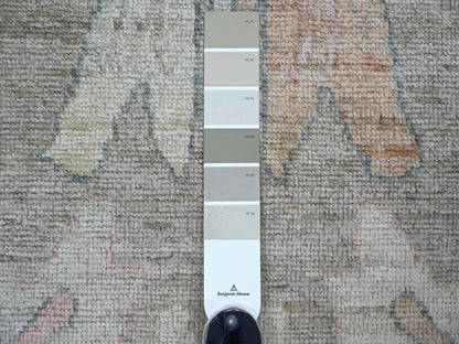 Brown 10'0" x 13'6" Oushak And Peshawar Hand knotted Wool Rug - Sku: O022646