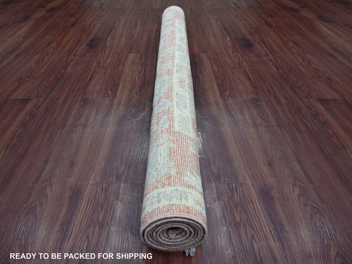 Oushak Oushak hand-knotted wool rug in Pink, 5' x 7'3" — SKU O022649 (view 4)
