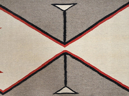Brown 8'1" x 10'0" Flat Weave Hand woven Wool Rug - Sku: O02264