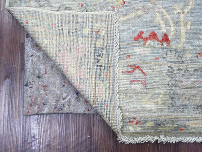 Oushak Oushak hand-knotted wool rug in Gray & Light Gray, 5' x 6'9" — SKU O022650 (view 2)