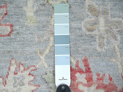 Oushak Oushak hand-knotted wool rug in Gray & Light Gray, 5' x 6'9" — SKU O022650 (view 3)