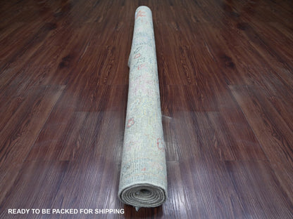 Oushak Oushak hand-knotted wool rug in Gray & Light Gray, 5' x 6'9" — SKU O022650 (view 4)