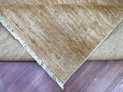 Brown 9'7" x 13'4" Modern and Contemporary Hand knotted Wool Rug - Sku: O022657