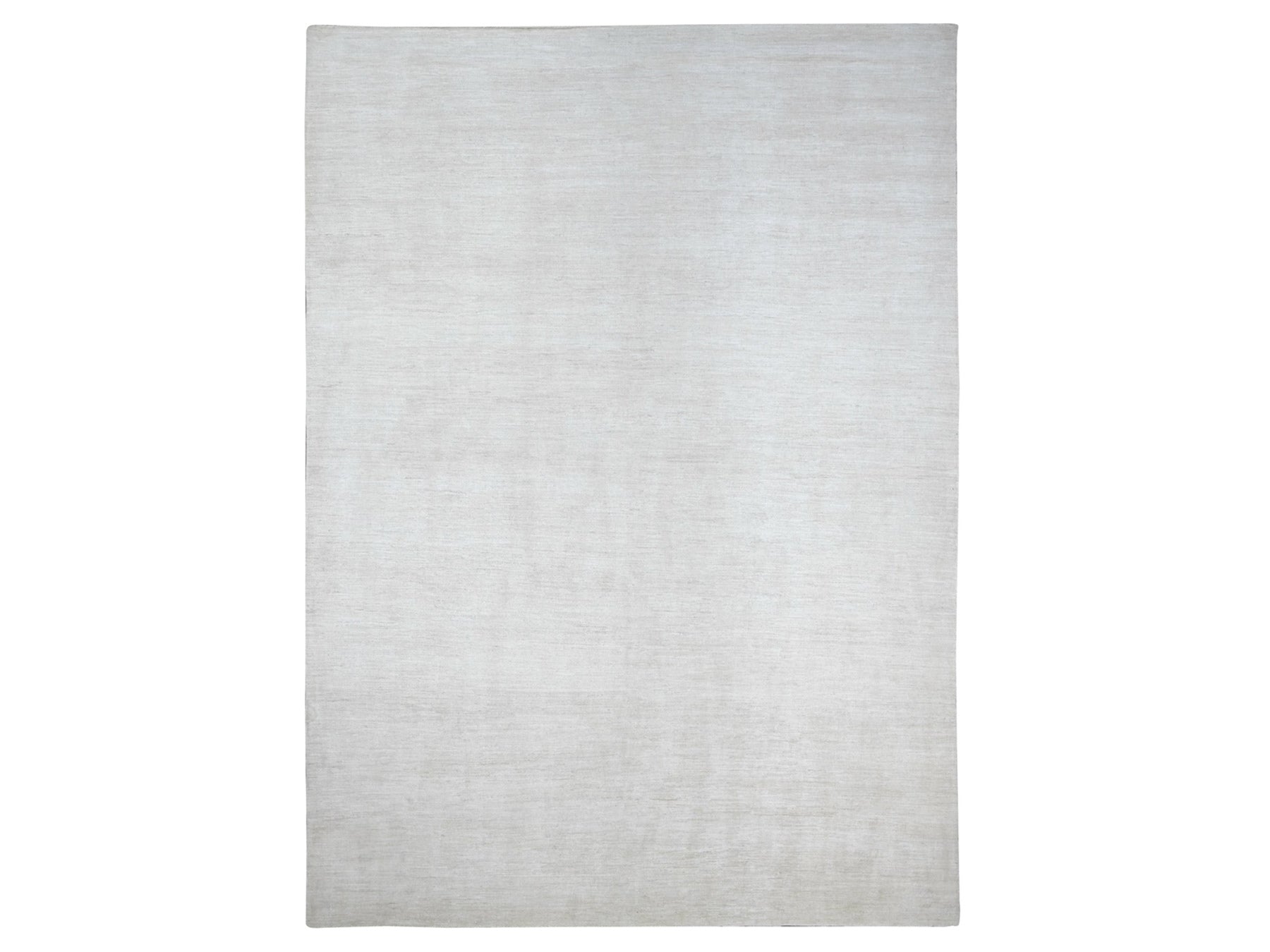 Modern / Contemporary hand-knotted wool rug in Ivory, 9'8" x 13'4" — SKU O022658