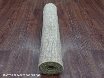 Brown 2'5" x 5'7" Modern and Contemporary Hand knotted Wool Rug - Sku: O022660