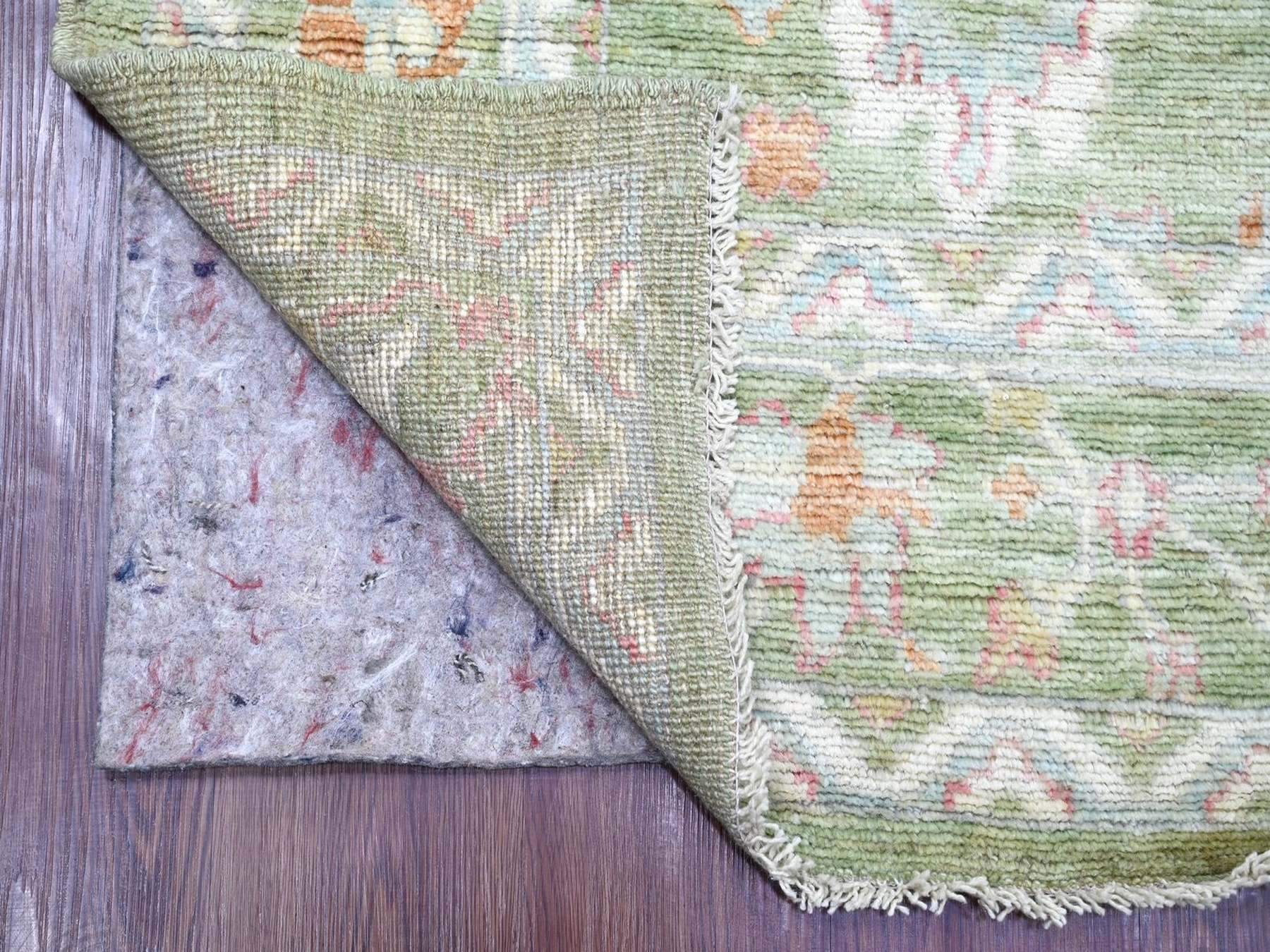 Green 5'9" x 8'11" Oushak And Peshawar Hand knotted Wool Rug - Sku: O022667