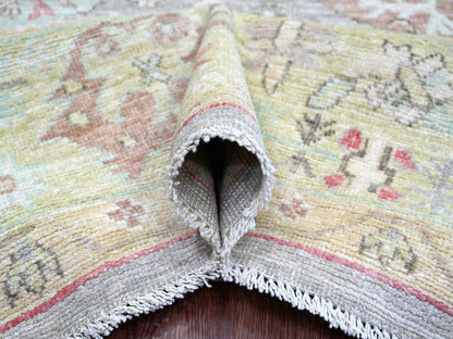 Oushak Oushak hand-knotted wool rug in Gray & Green, 7'10" x 9'8" — SKU O022680 (view 5)