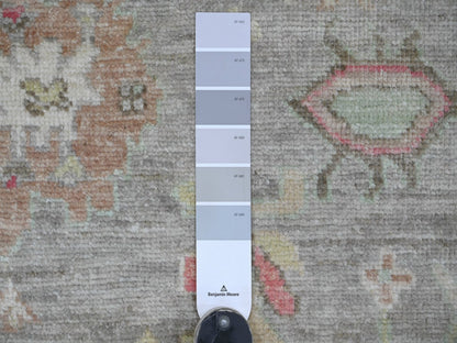 Oushak Oushak hand-knotted wool rug in Gray & Green, 7'10" x 9'8" — SKU O022680 (view 7)