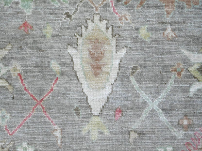 Oushak Oushak hand-knotted wool rug in Gray & Green, 7'10" x 9'8" — SKU O022680 (view 8)