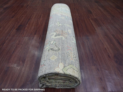 Oushak Oushak hand-knotted wool rug in Gray & Green, 7'10" x 9'8" — SKU O022680 (view 9)