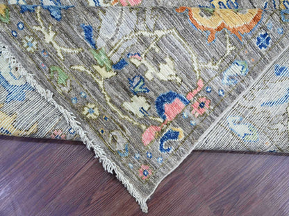 Oushak Oushak hand-knotted wool rug in Gray, 7'10" x 7'11" — SKU O022682 (view 6)