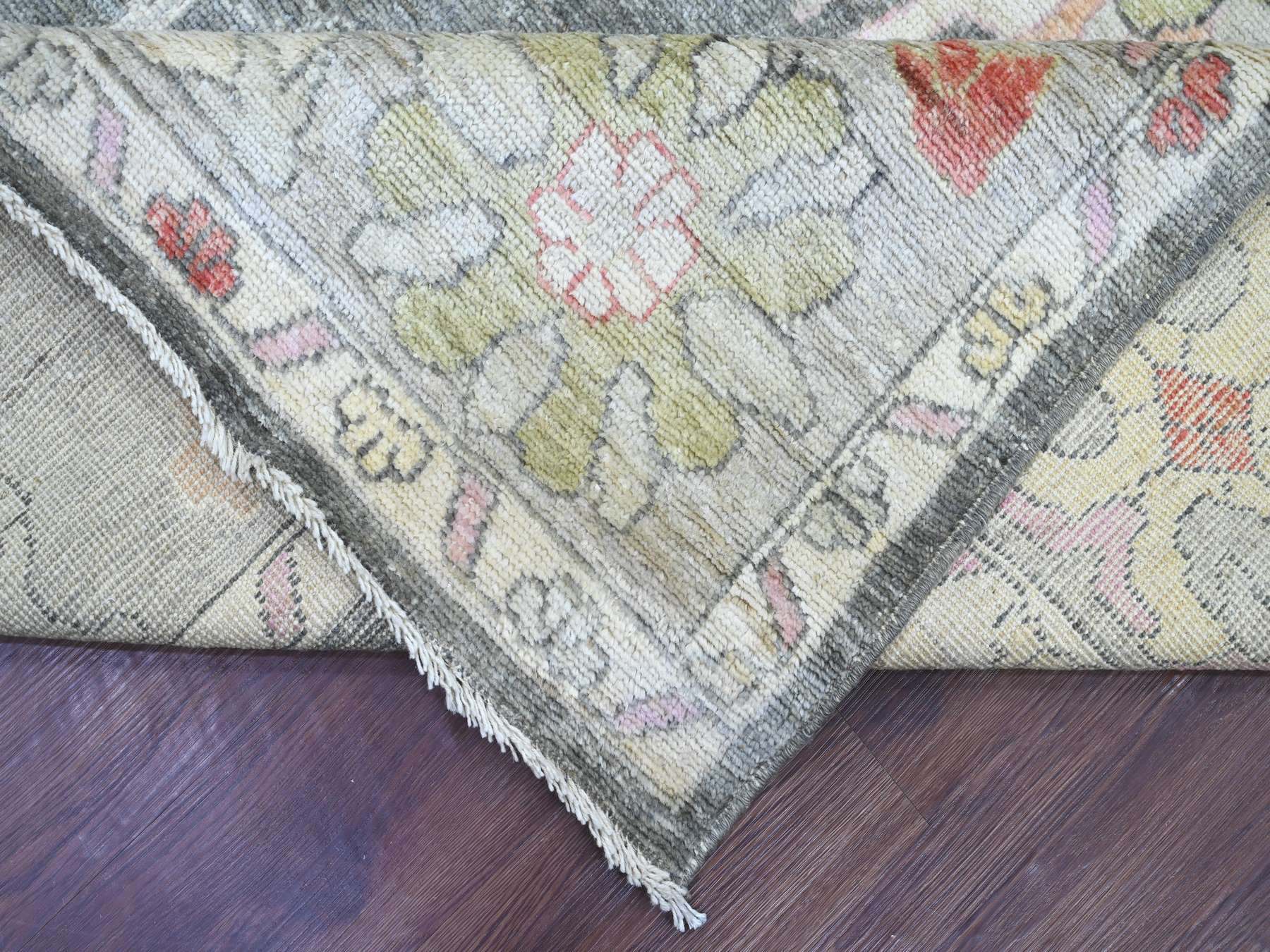 Oushak Oushak hand-knotted wool rug in Gray & Light Gray, 8'11" x 11'9" — SKU O022684 (view 6)