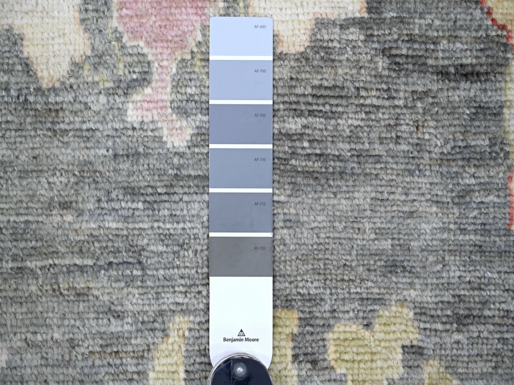 Oushak Oushak hand-knotted wool rug in Gray & Light Gray, 8'11" x 11'9" — SKU O022684 (view 7)