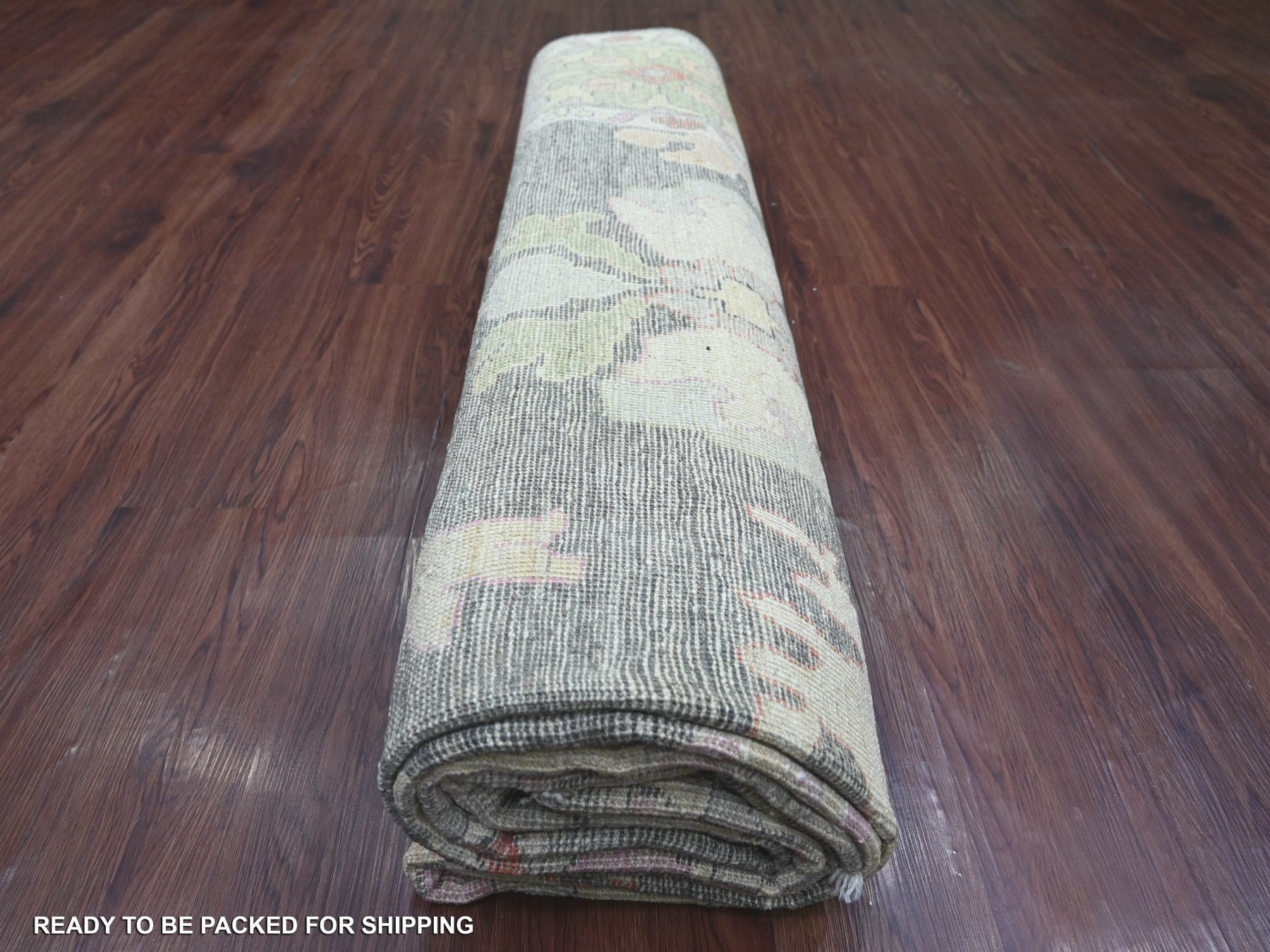 Oushak Oushak hand-knotted wool rug in Gray & Light Gray, 8'11" x 11'9" — SKU O022684 (view 9)