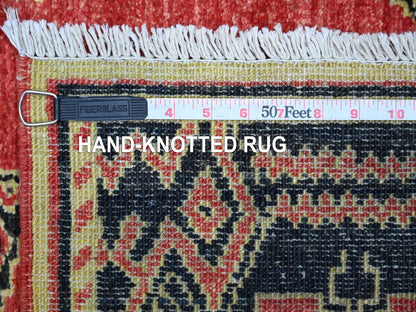 Peshawar Oushak hand-knotted wool rug in Red, 6'1" x 8'11" — SKU O022697 (view 6)
