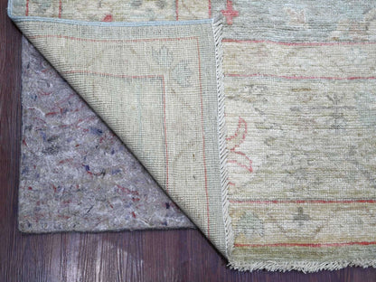 Oushak Oushak hand-knotted wool rug in Gray & Light Green, 9'2" x 11'11" — SKU O022701 (view 4)