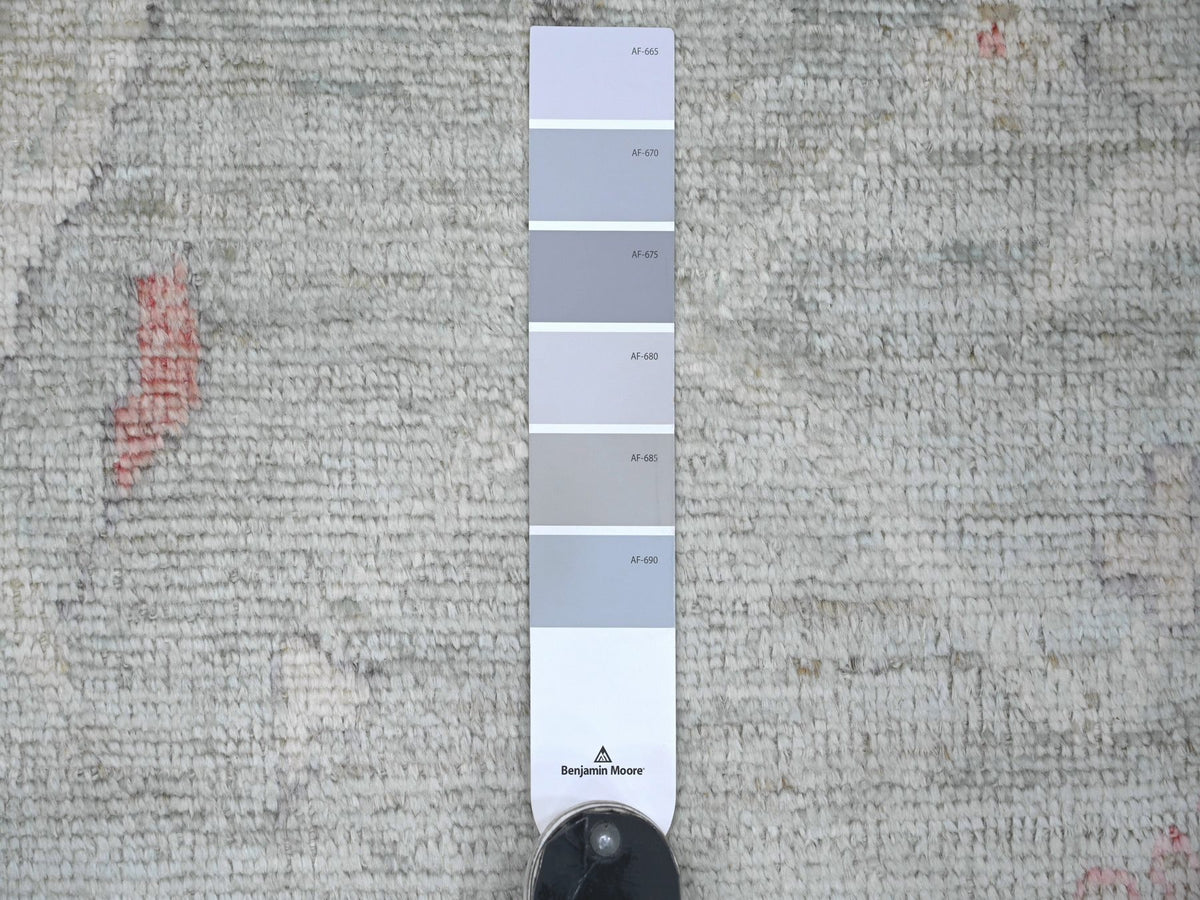 Oushak Oushak hand-knotted wool rug in Gray & Light Green, 9'2" x 11'11" — SKU O022701 (view 7)