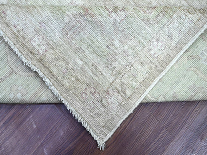Brown 9'0" x 11'8" Oushak And Peshawar Hand knotted Wool Rug - Sku: O022703