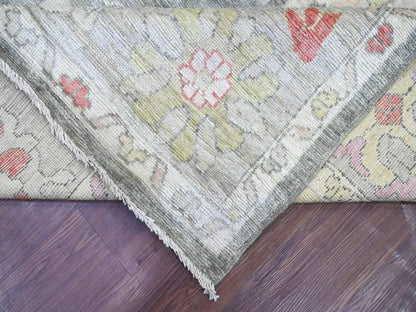 Oushak Oushak hand-knotted wool rug in Gray & Light Gray, 9'1" x 11'11" — SKU O022704 (view 6)