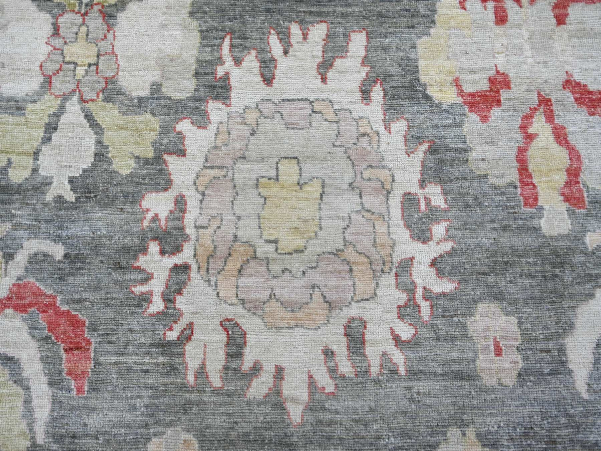 Oushak Oushak hand-knotted wool rug in Gray & Light Gray, 9'1" x 11'11" — SKU O022704 (view 8)