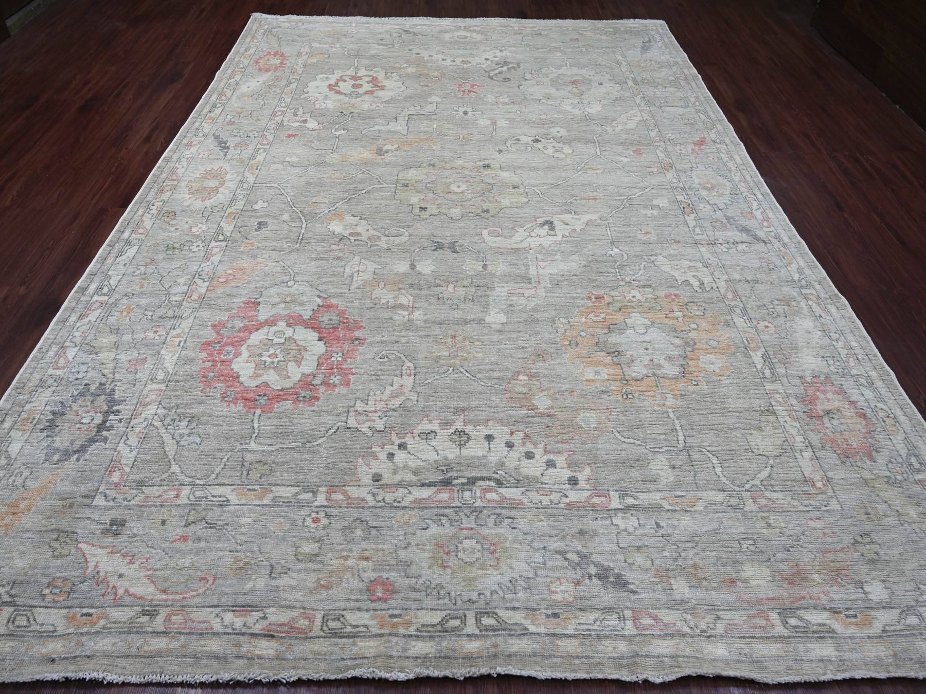 Oushak Oushak hand-knotted wool rug in Gray, 8'8" x 11'11" — SKU O022705 (view 2)