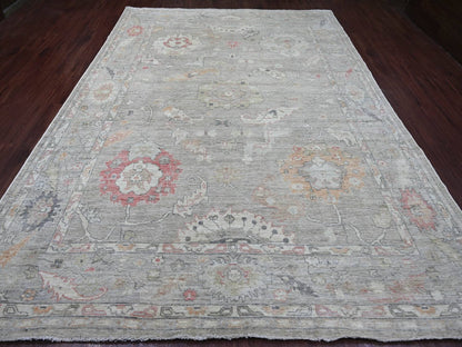 Oushak Oushak hand-knotted wool rug in Gray, 8'8" x 11'11" — SKU O022705 (view 2)