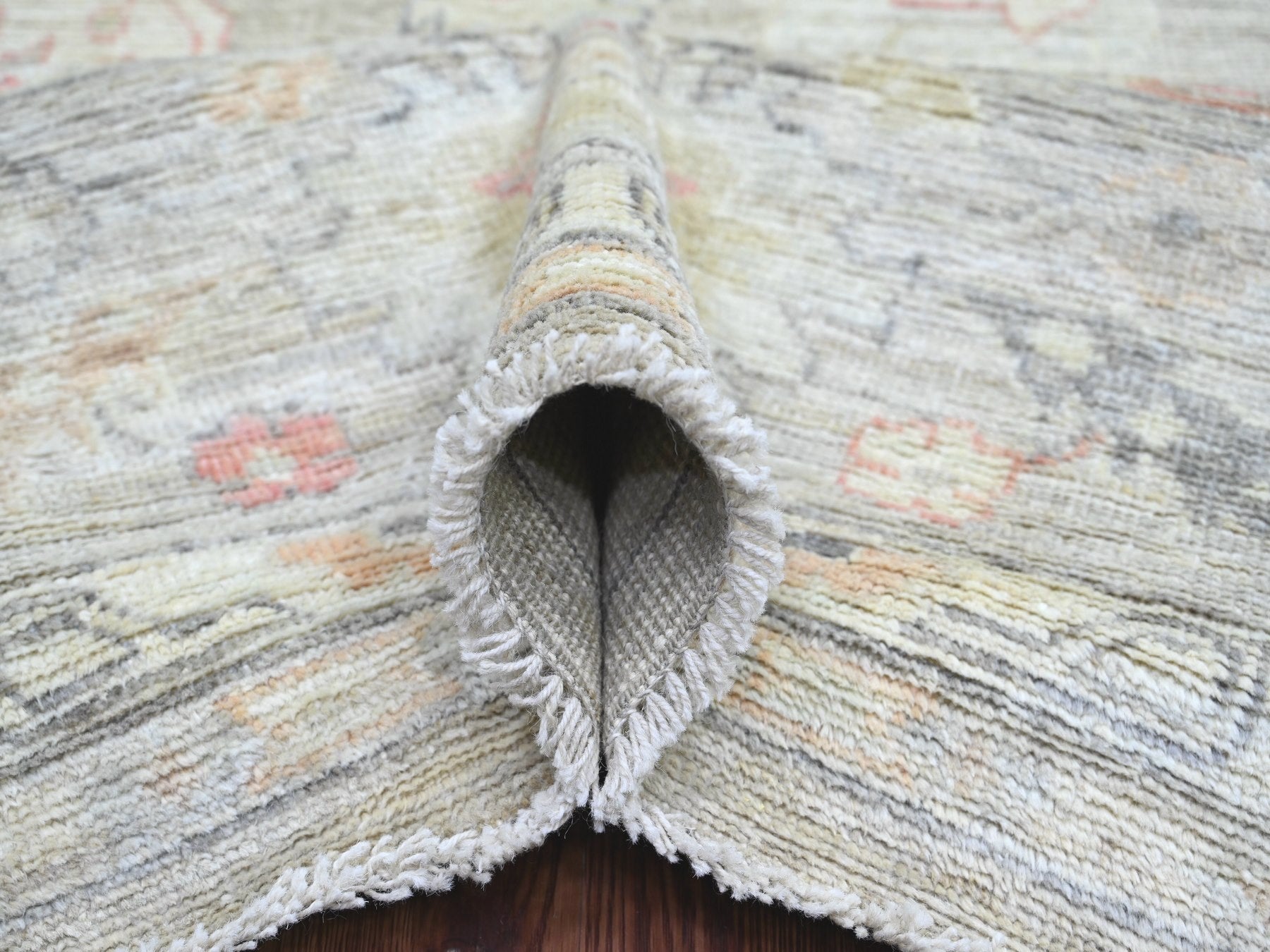 Oushak Oushak hand-knotted wool rug in Gray, 8'8" x 11'11" — SKU O022705 (view 5)