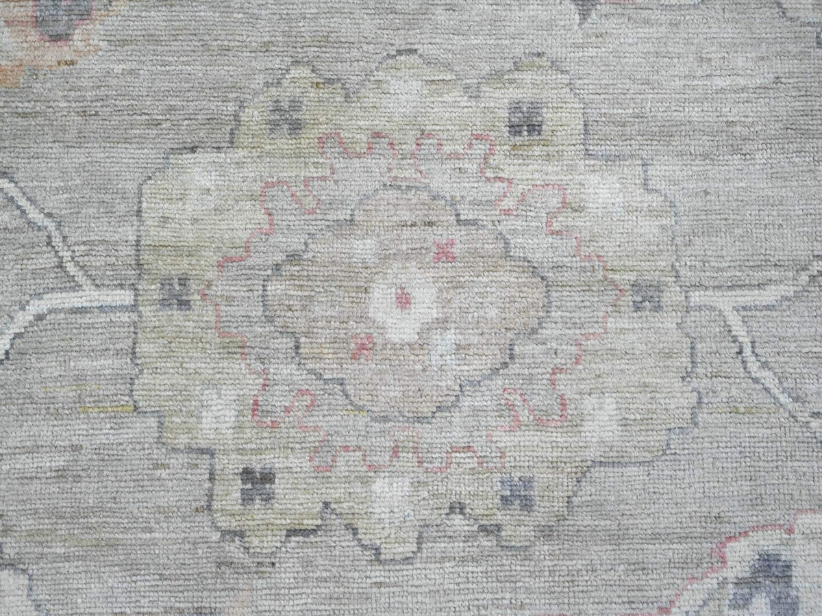 Oushak Oushak hand-knotted wool rug in Gray, 8'8" x 11'11" — SKU O022705 (view 8)