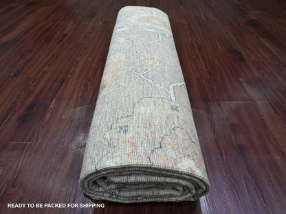 Oushak Oushak hand-knotted wool rug in Gray, 8'8" x 11'11" — SKU O022705 (view 9)