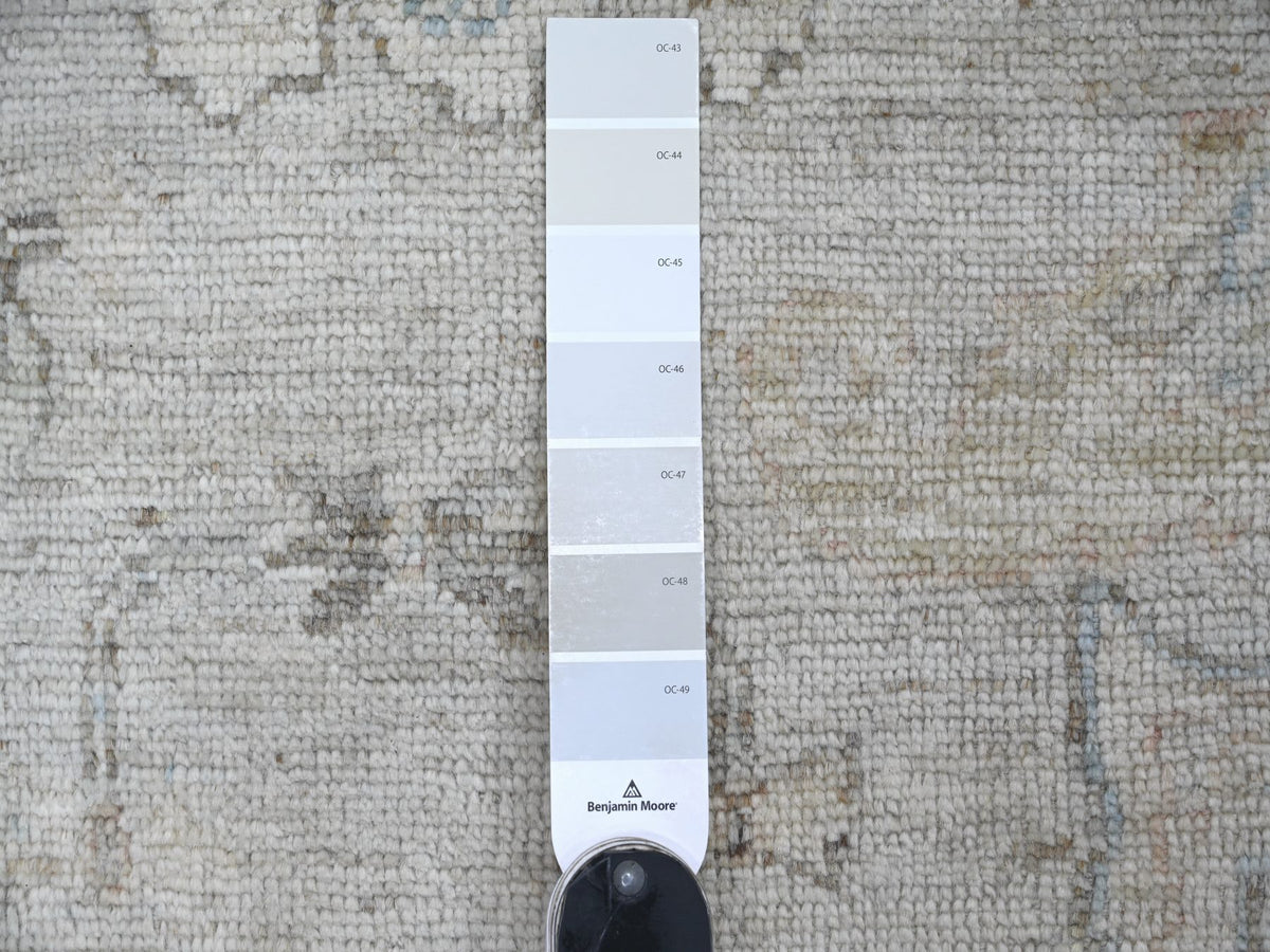Oushak Oushak hand-knotted wool rug in Gray, 6'1" x 8'10" — SKU O022721 (view 3)