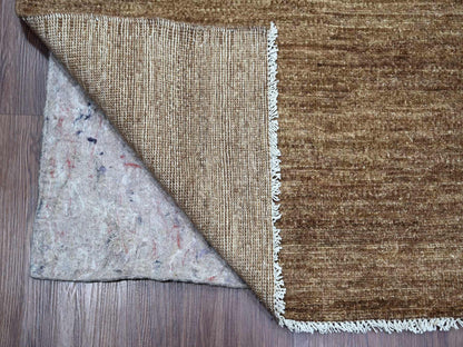 Brown 9'8" x 13'4" Modern and Contemporary Hand knotted Wool Rug - Sku: O022729