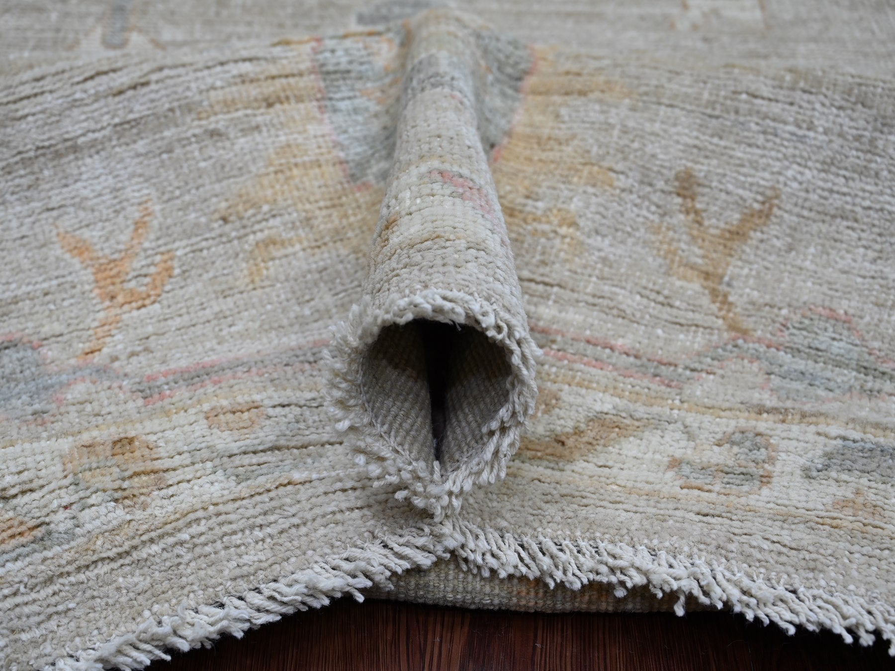 Oushak Oushak hand-knotted wool rug in Gray, 8'10" x 11'7" — SKU O022739 (view 5)