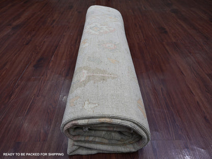 Oushak Oushak hand-knotted wool rug in Gray, 8'10" x 11'7" — SKU O022739 (view 9)