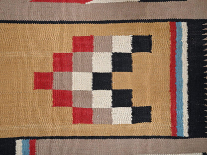Brown 9'5" x 11'7" Flat Weave Hand woven Wool Rug - Sku: O02273
