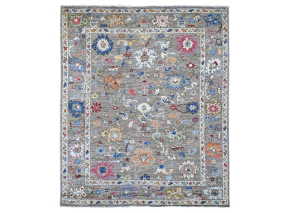 Oushak Oushak hand-knotted wool rug in Gray, 8' x 9'6" — SKU O022748
