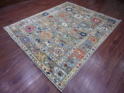 Oushak Oushak hand-knotted wool rug in Gray, 8' x 9'6" — SKU O022748 (view 3)