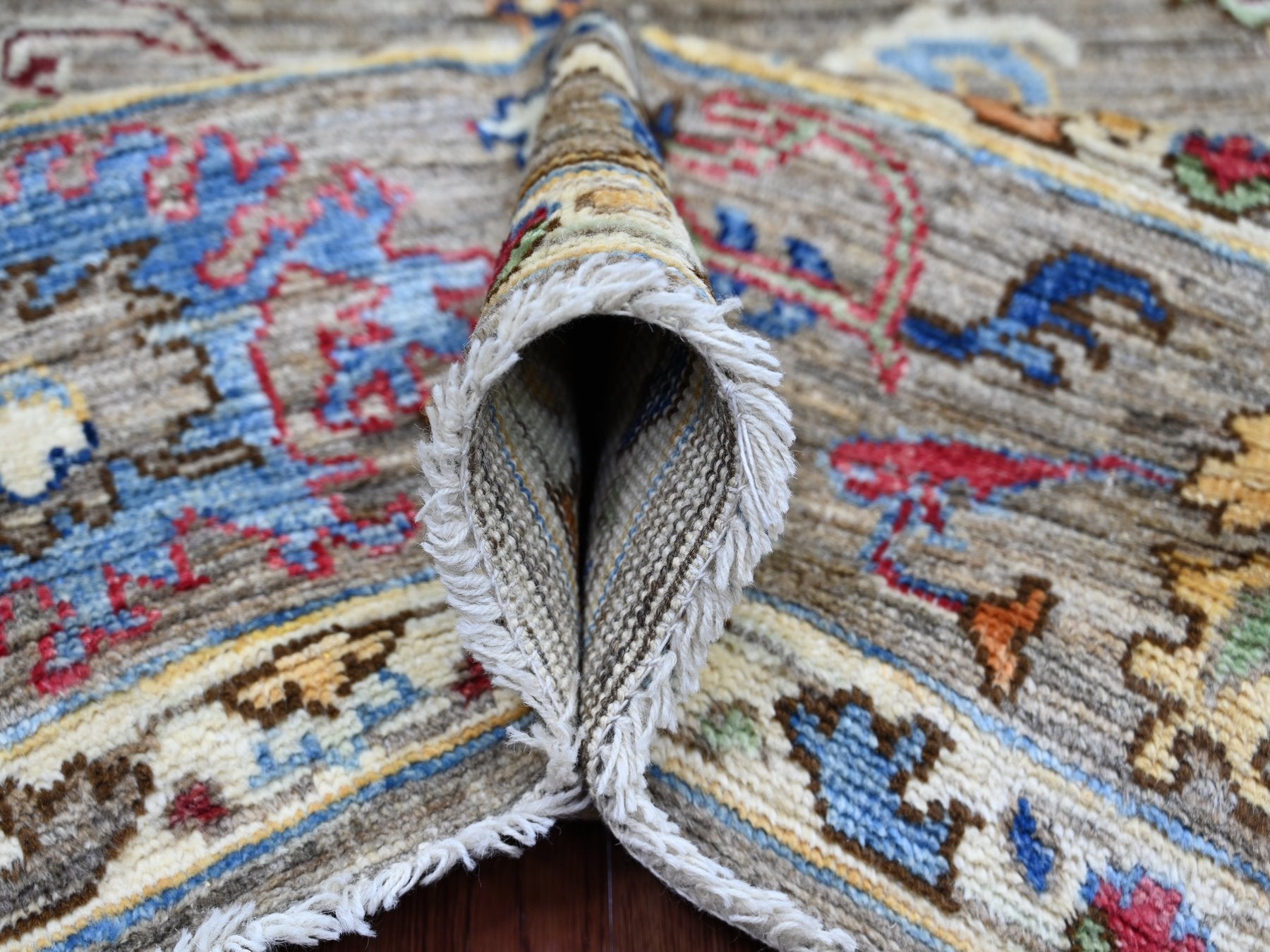 Oushak Oushak hand-knotted wool rug in Gray, 8' x 9'6" — SKU O022748 (view 5)