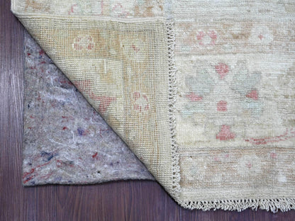 Oushak Oushak hand-knotted wool runner in Gray & Ivory, 5'10" x 11'8" — SKU O022750 (view 2)