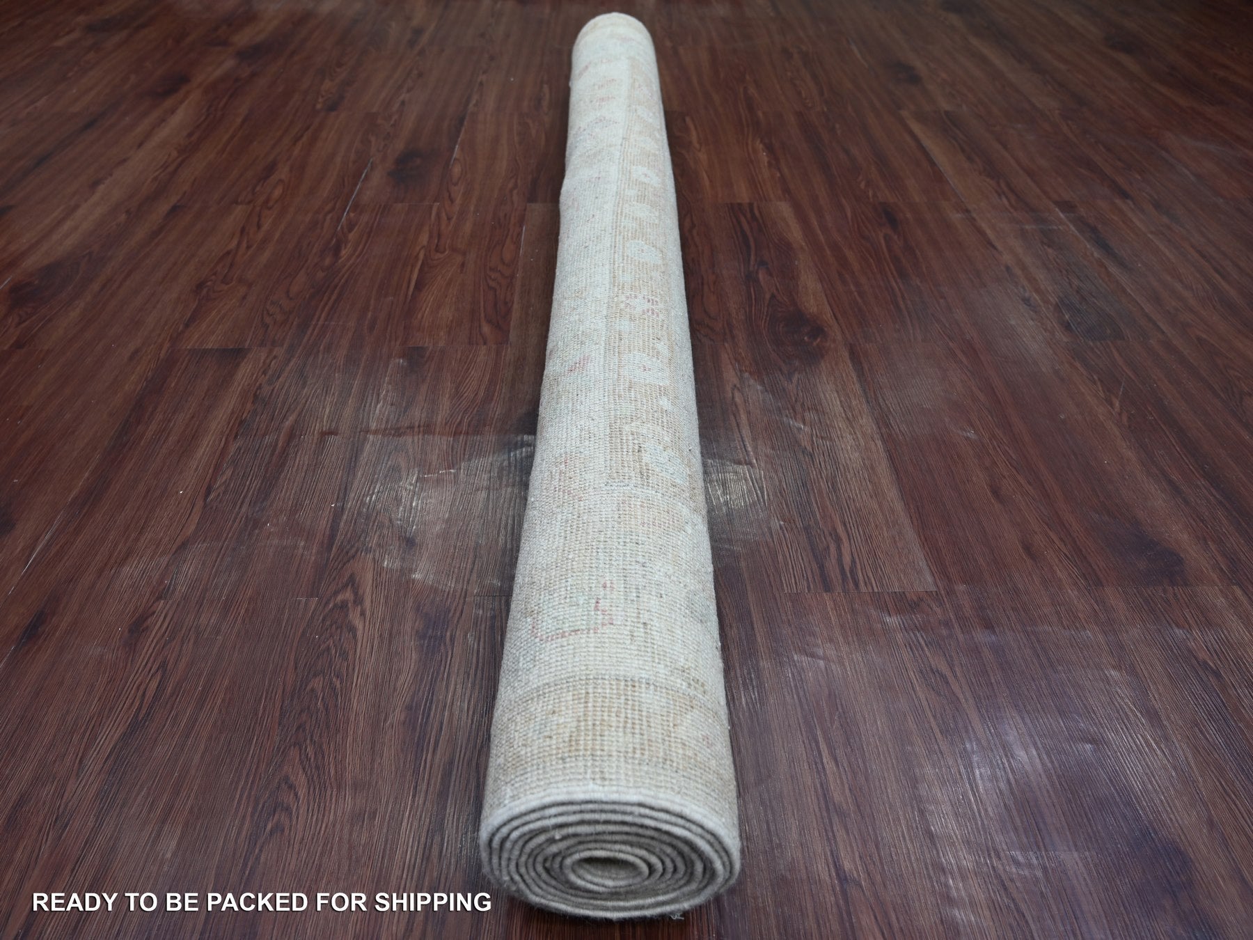 Oushak Oushak hand-knotted wool runner in Gray & Ivory, 5'10" x 11'8" — SKU O022750 (view 4)