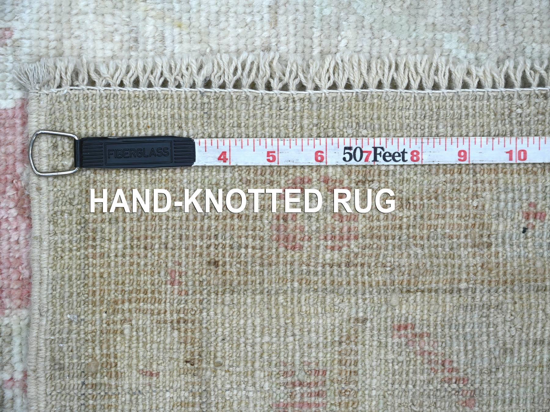 Oushak Oushak hand-knotted wool runner in Gray & Ivory, 5'10" x 11'8" — SKU O022750 (view 6)