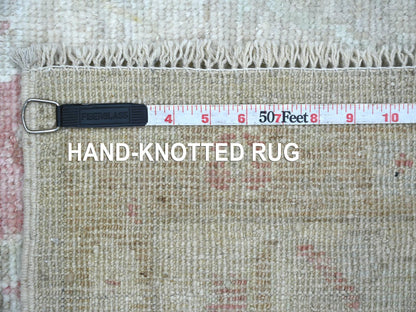 Oushak Oushak hand-knotted wool runner in Gray & Ivory, 5'10" x 11'8" — SKU O022750 (view 6)