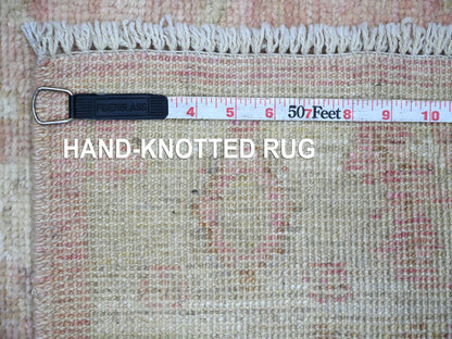 Oushak Oushak hand-knotted wool rug in Pink & Gray, 3' x 4'2" — SKU O022753 (view 6)