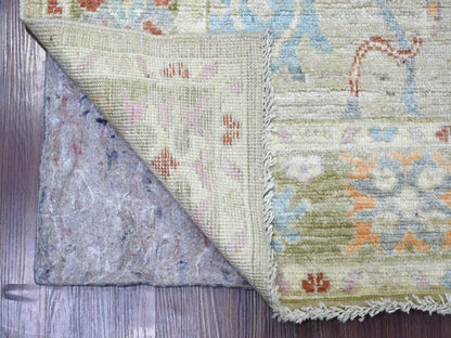 Oushak Oushak hand-knotted wool rug in Gray & Green, 5' x 6'5" — SKU O022755 (view 2)