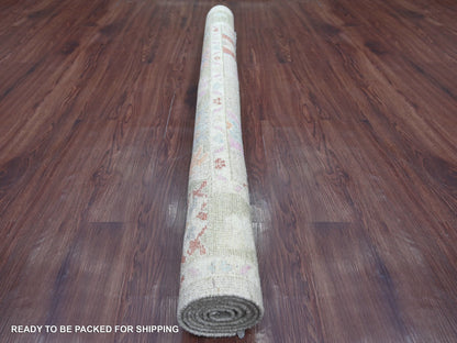 Oushak Oushak hand-knotted wool rug in Gray & Green, 5' x 6'5" — SKU O022755 (view 4)