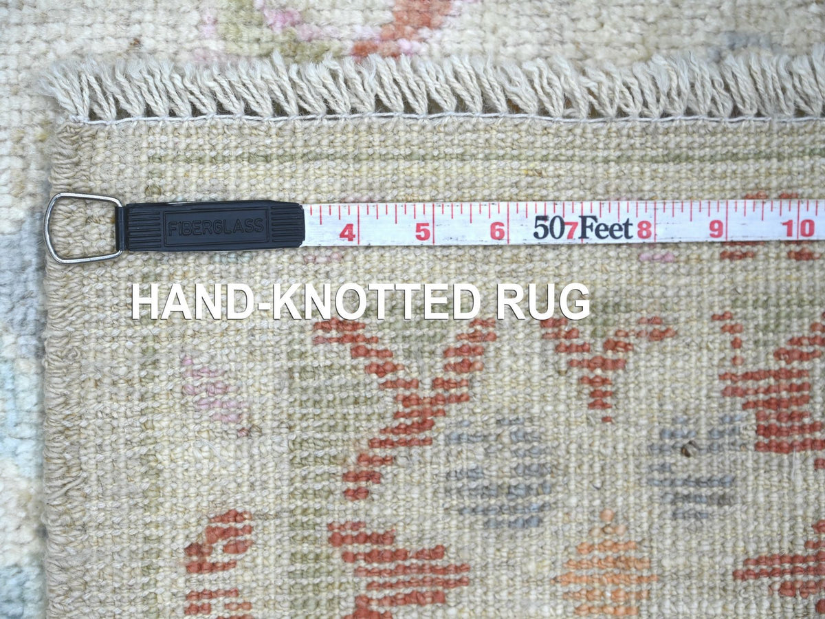 Oushak Oushak hand-knotted wool rug in Gray & Green, 5' x 6'5" — SKU O022755 (view 6)
