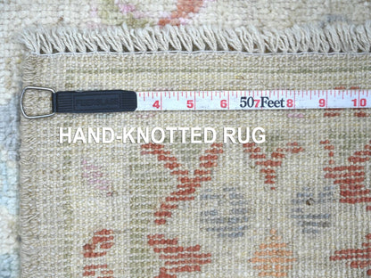 Oushak Oushak hand-knotted wool rug in Gray & Green, 5' x 6'5" — SKU O022755 (view 6)