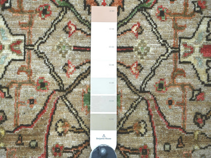 Brown 2'8" x 8'3" Tribal & Geometric Hand knotted Wool Rug - Sku: O022759