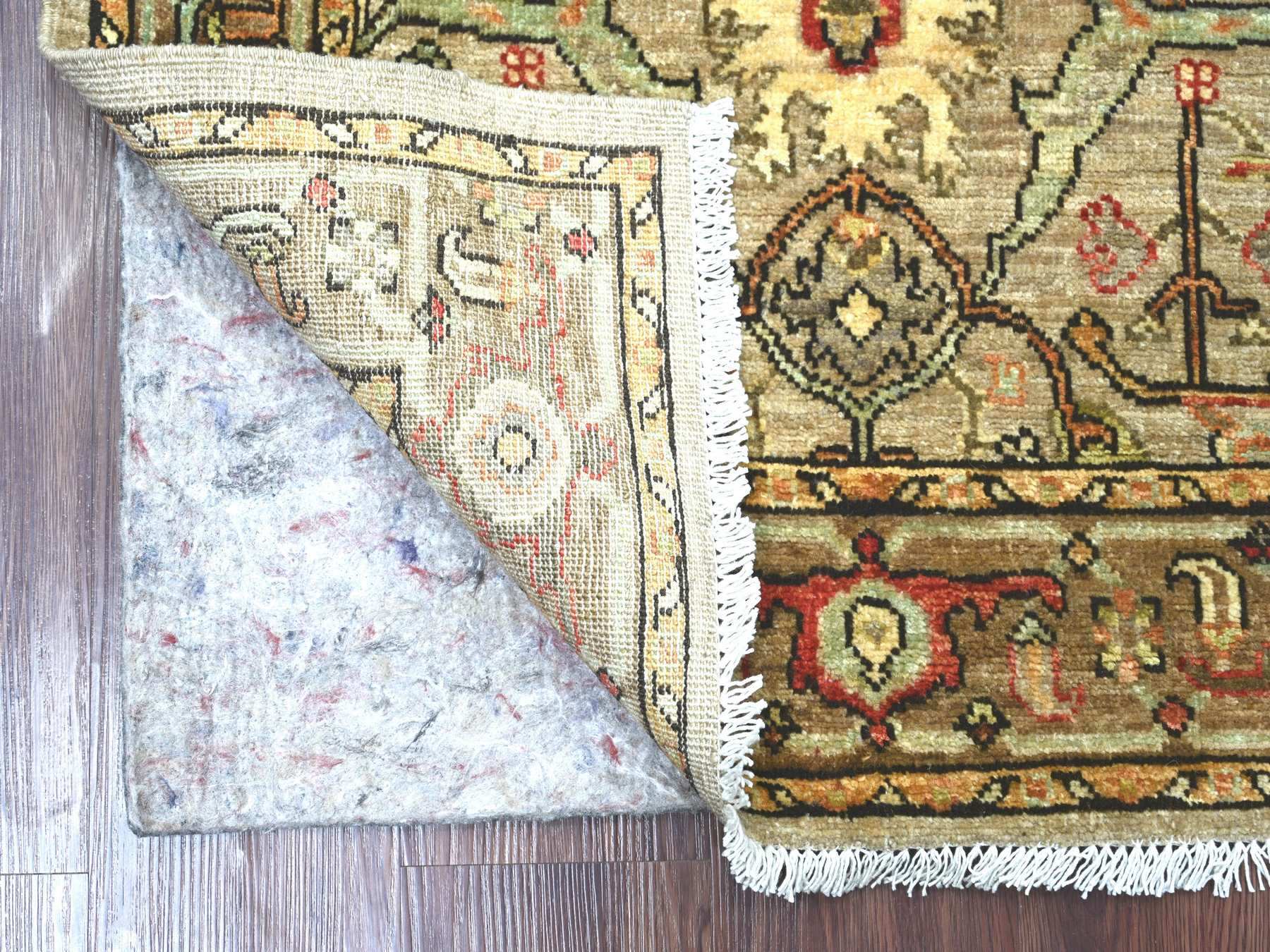 Brown 2'9" x 4'10" Tribal & Geometric Hand knotted Wool Rug - Sku: O022761